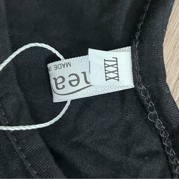 Meanero Black Cold Shoulder caged Shoulder Tunic Top Women Size XXXL NWT - Picture 6 of 6